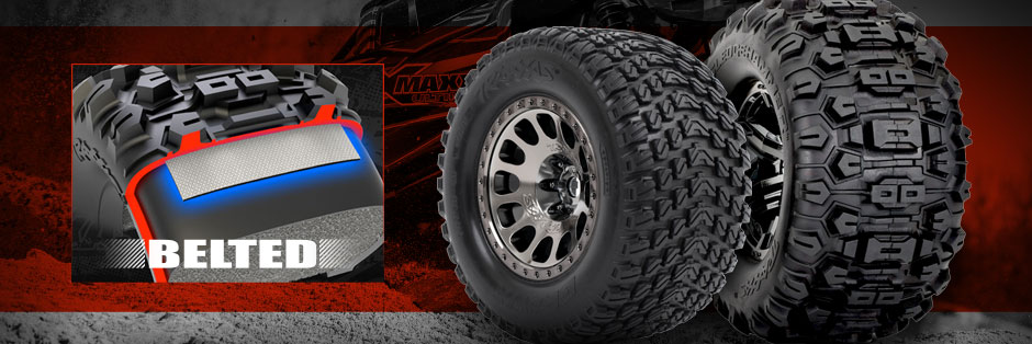 New Belted tires for X-Maxx and XRT