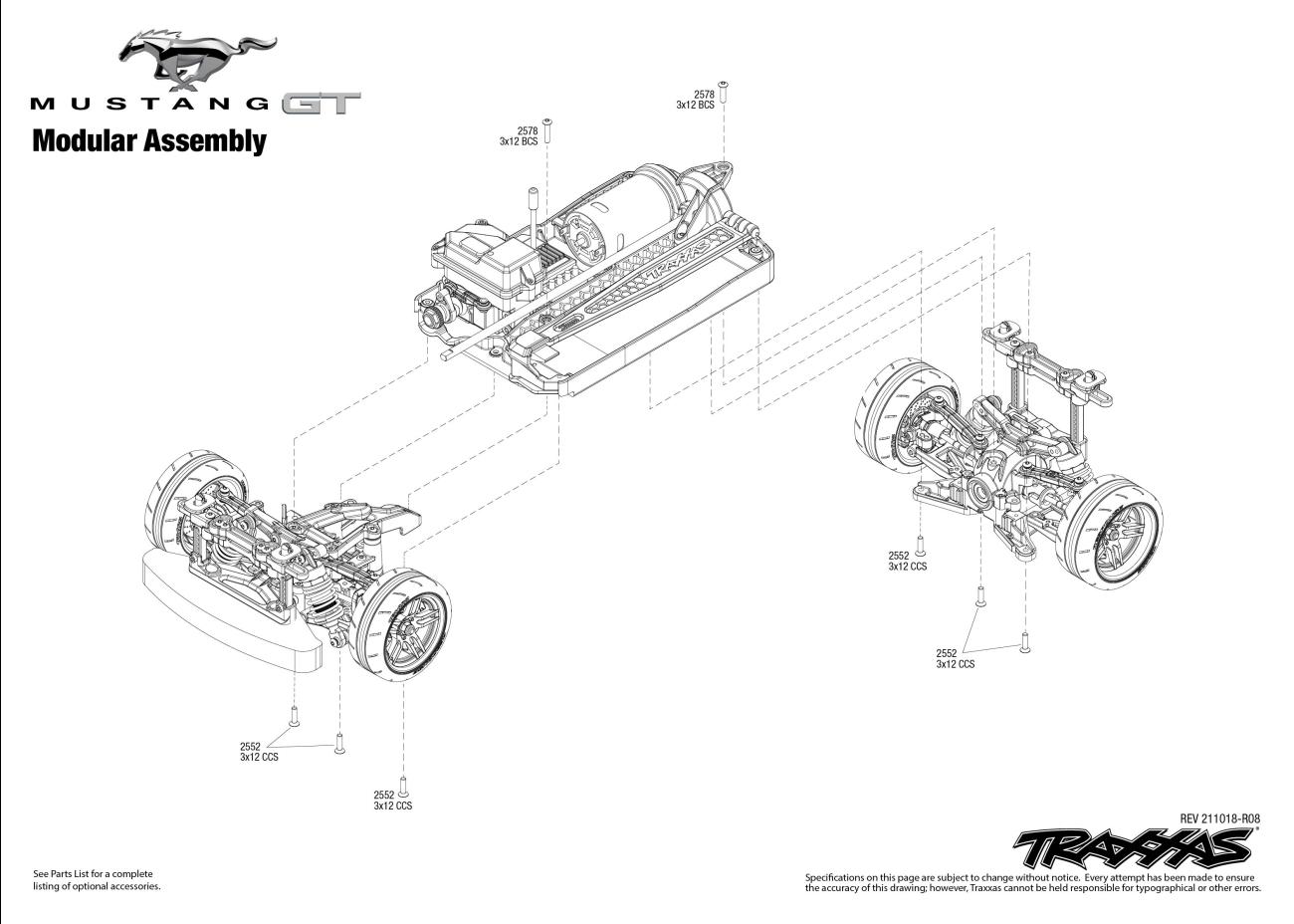 Ford Mustang (83044-4) Modular Assembly Exploded View