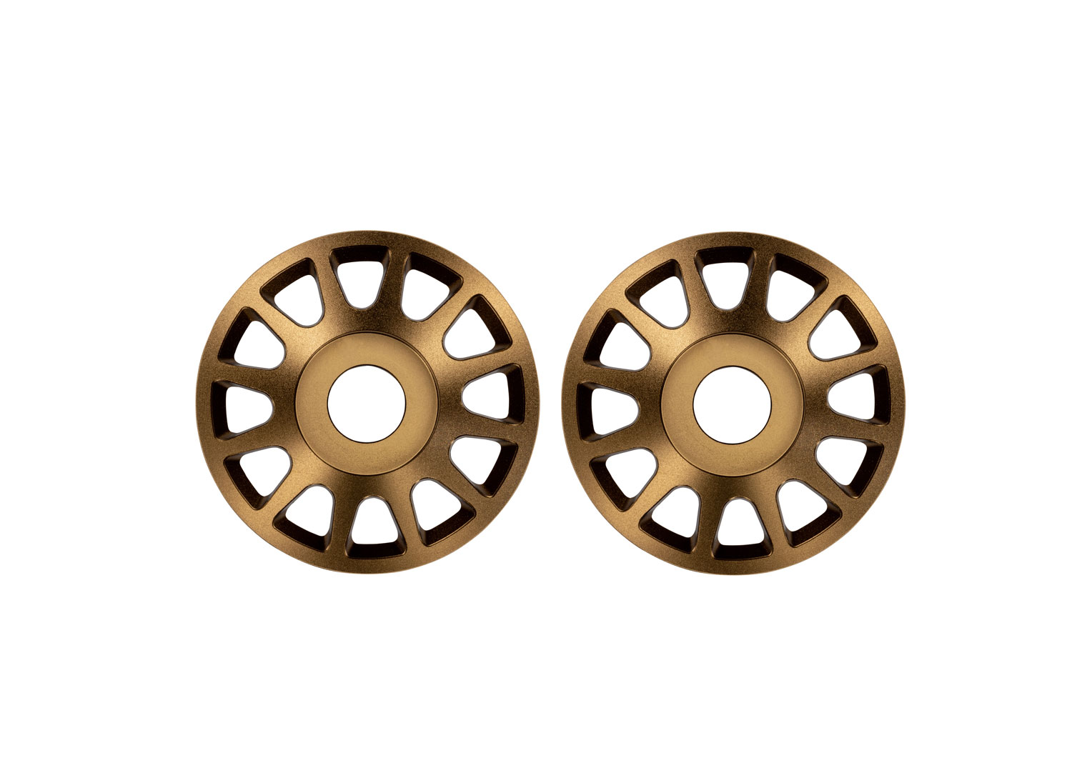 Pro Scale Bronze Aluminum Wheel Centers (2)
