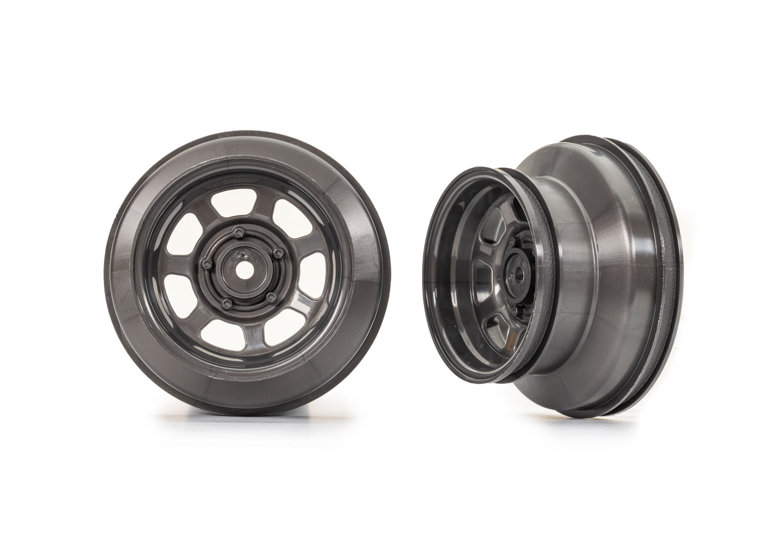 Dirt Oval Gray Front Wheels (2)