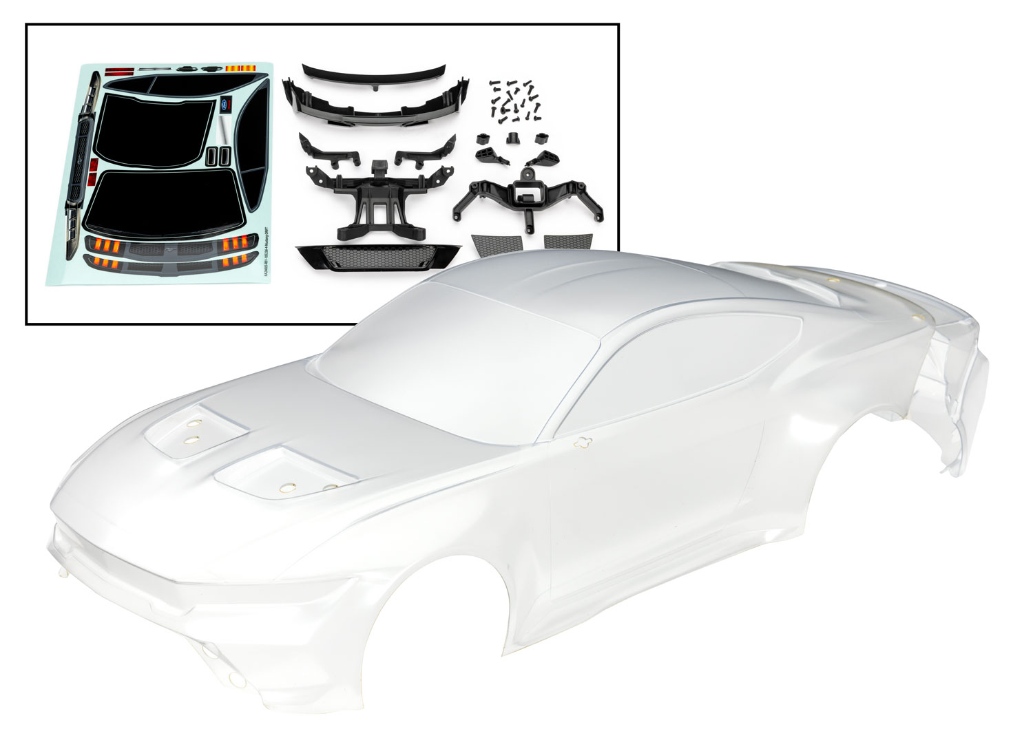 4-Tec Drift Ford Mustang Clear Body