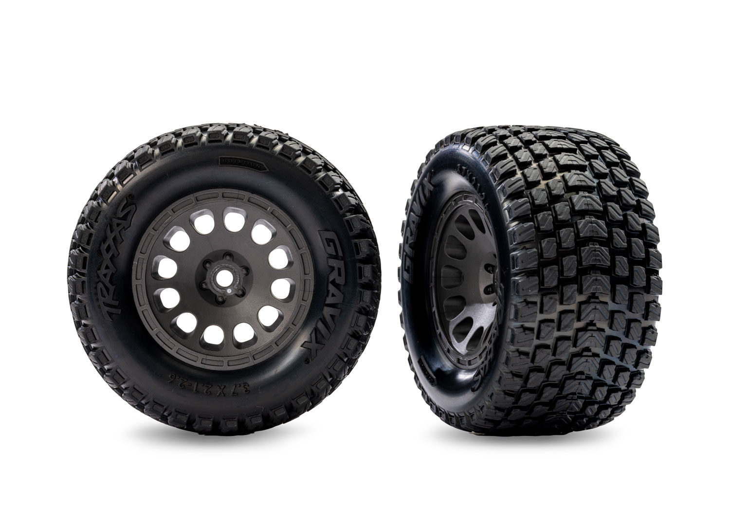 Gray Front Mini XRT Wheels w/ Gravix Tires (2)
