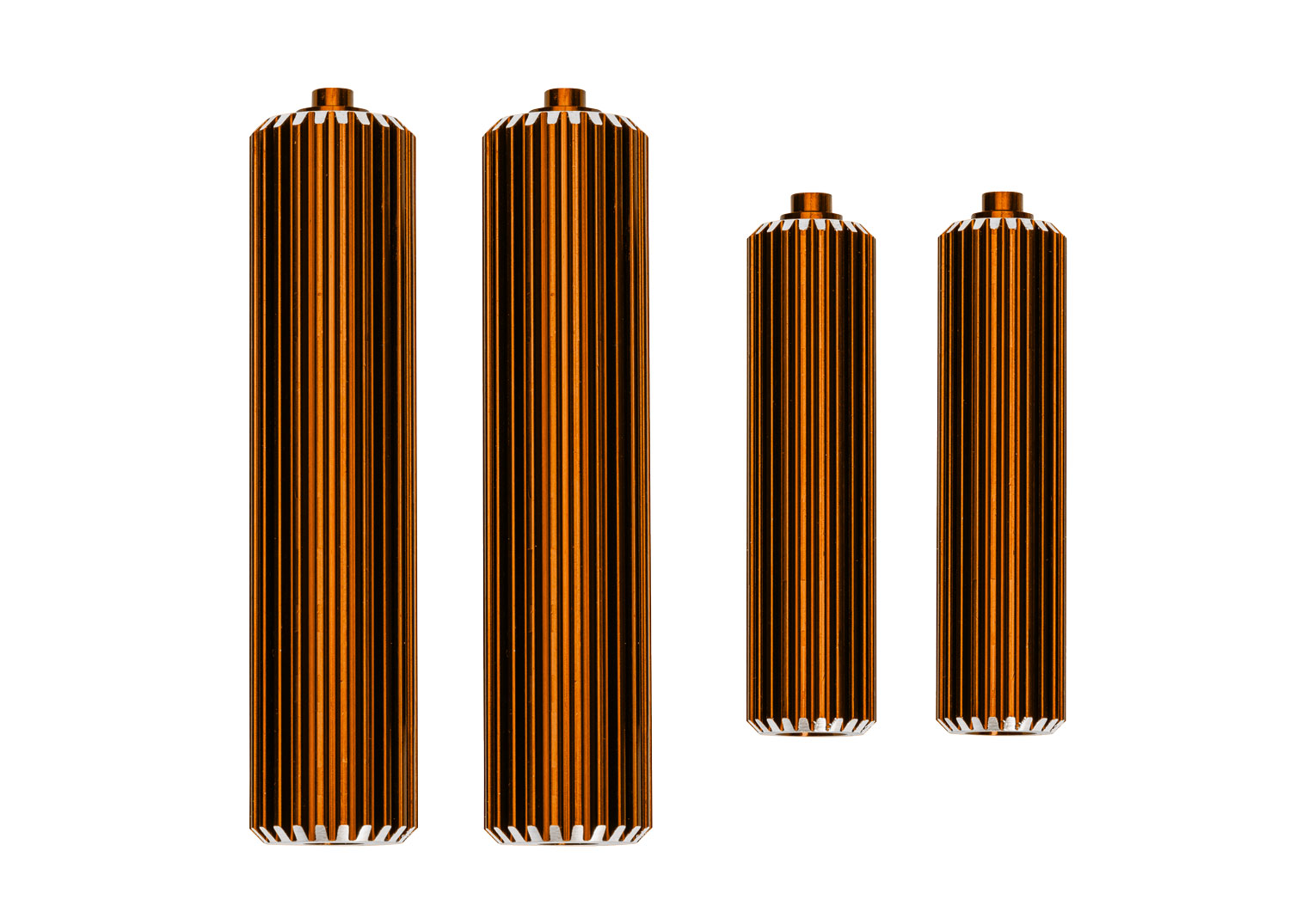 Orange Aluminum Sand Car Shock Reservoirs (F&R)