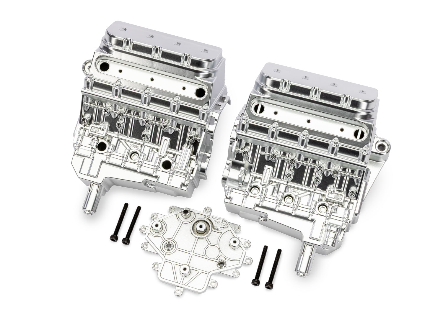 Pro Scale Sand Car Satin Chrome Engine Block
