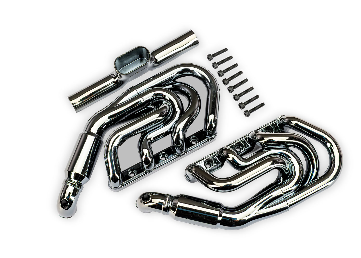 Pro Scale Sand Car Black Chrome Exhaust Headers