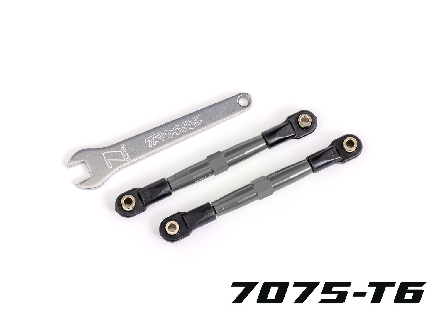 TUBES 75 mm Gray Aluminum Front Toe Links (2)