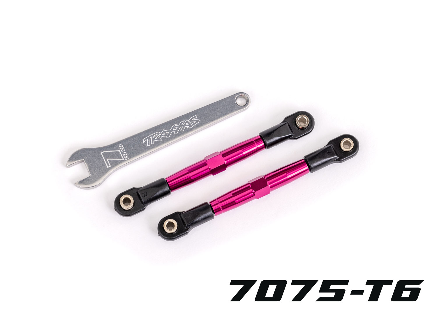TUBES 75 mm Pink Aluminum Front Toe Links (2)