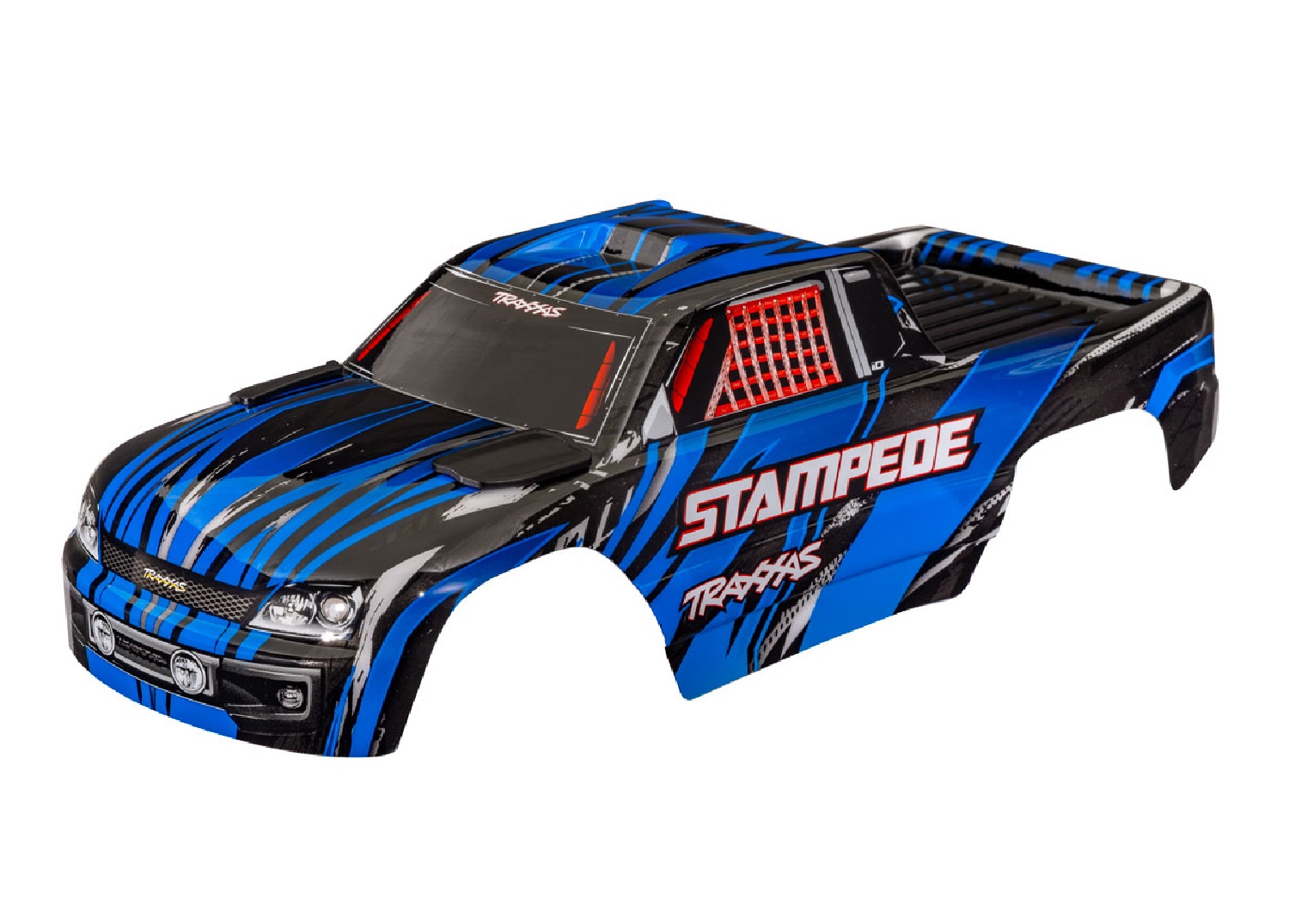 Stampede 2WD Blue Clipless Body