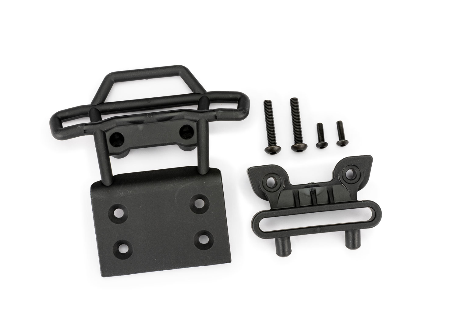 Black Front Bumper and Bumper Mount