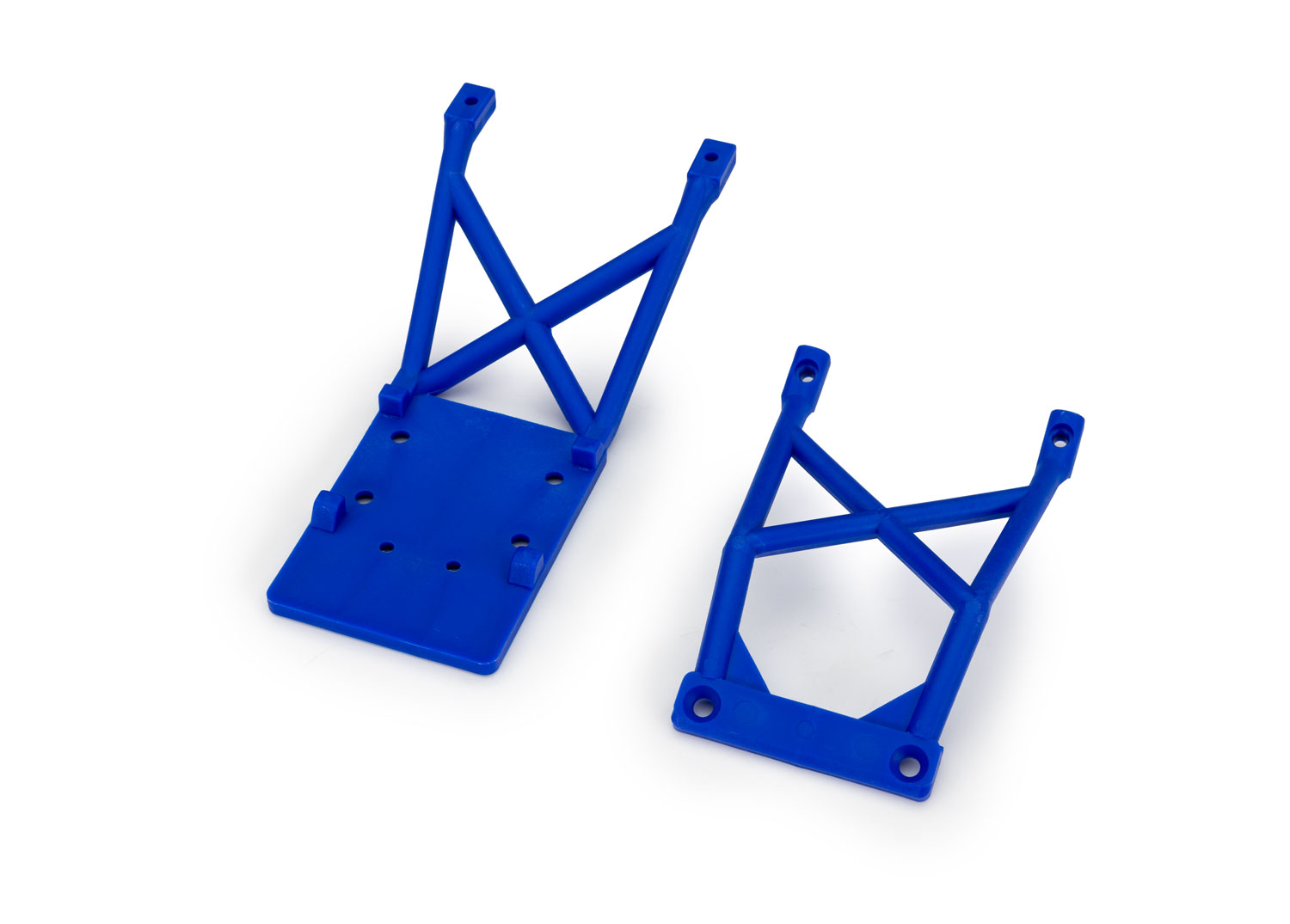 Blue Front and Rear Skid Plates