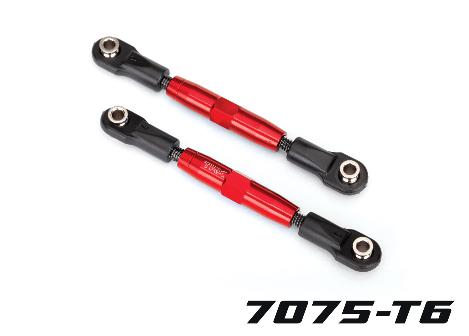 TUBES Red Aluminum 83 mm Front Camber Links (2) TUBES Red Aluminum 83 mm Front Camber Links (2)