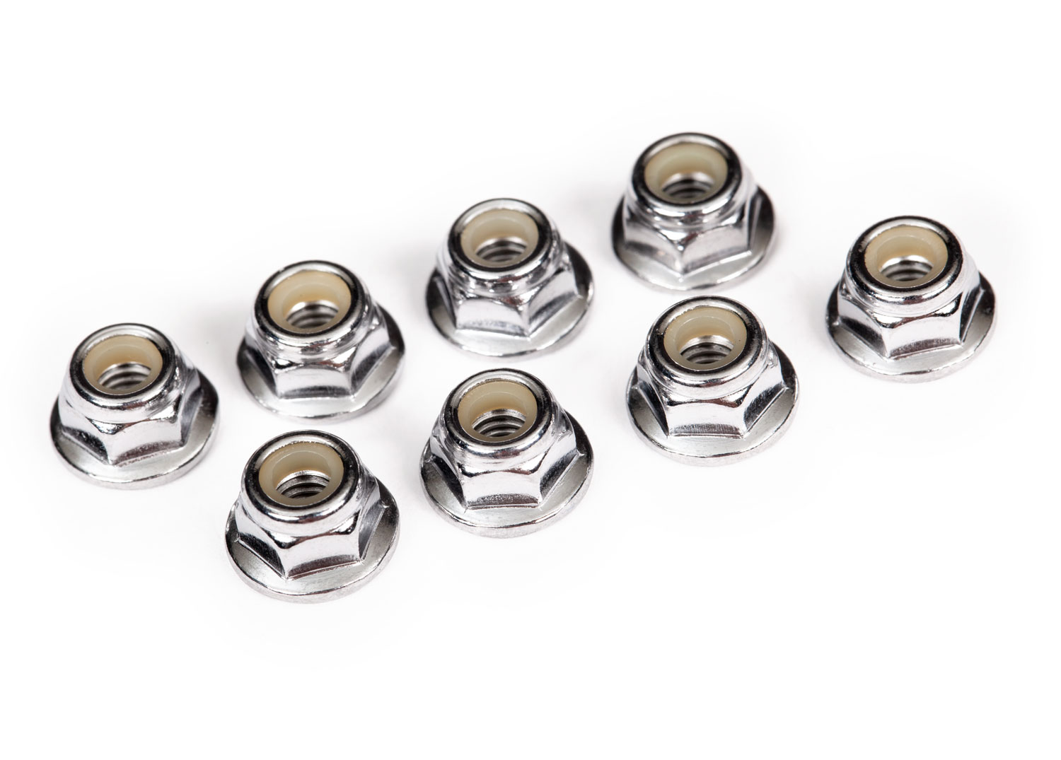 4 mm Flanged Nylon Lock Nuts