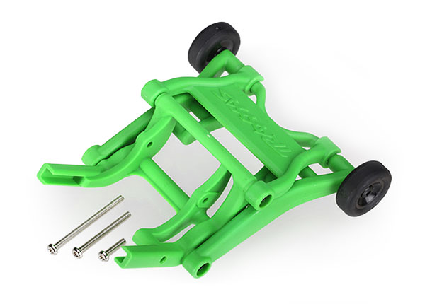 Green Assembled Wheelie Bar & Screws