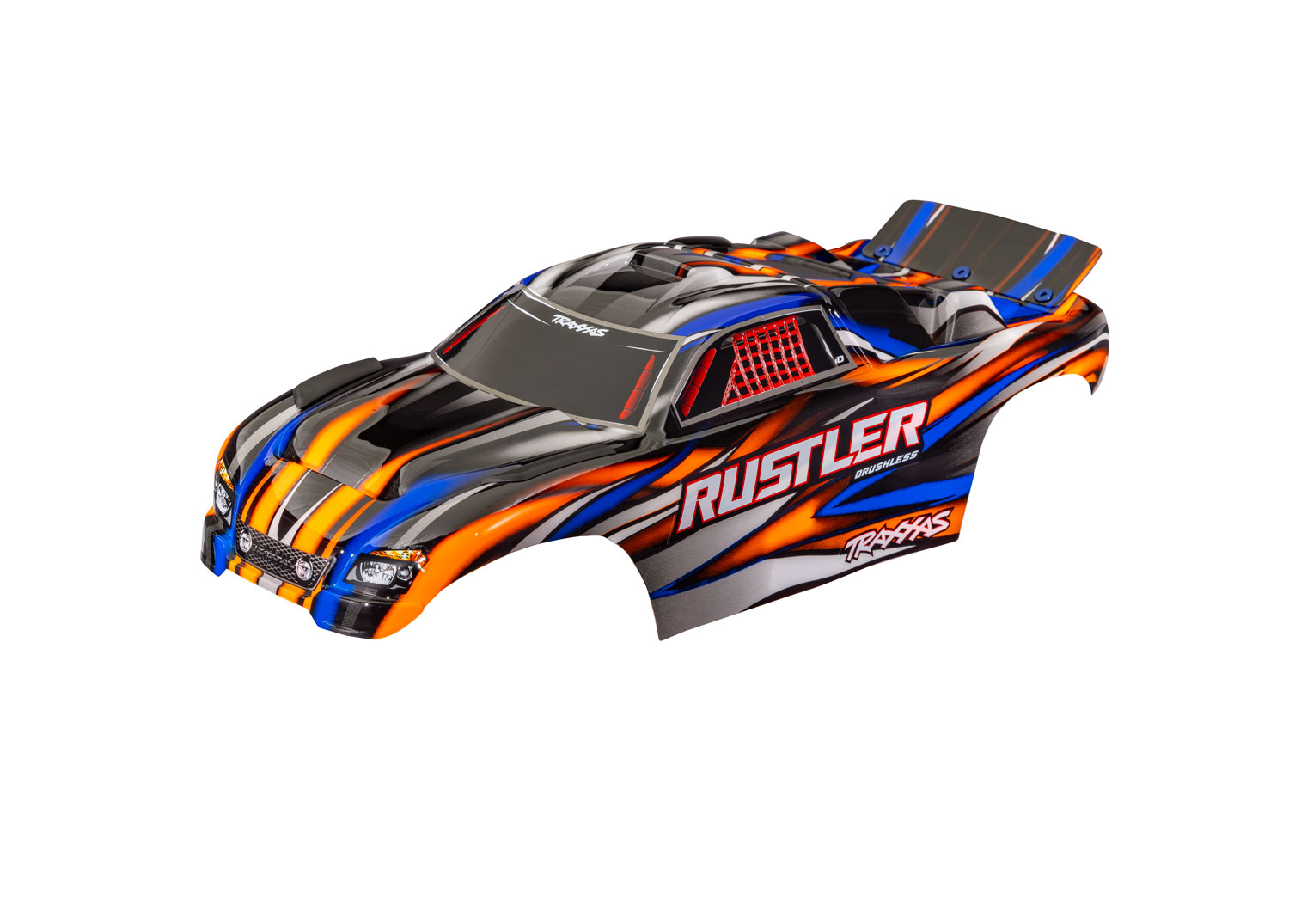 Rustler 2WD Orange Clipless Body Rustler 2WD Orange Clipless Body