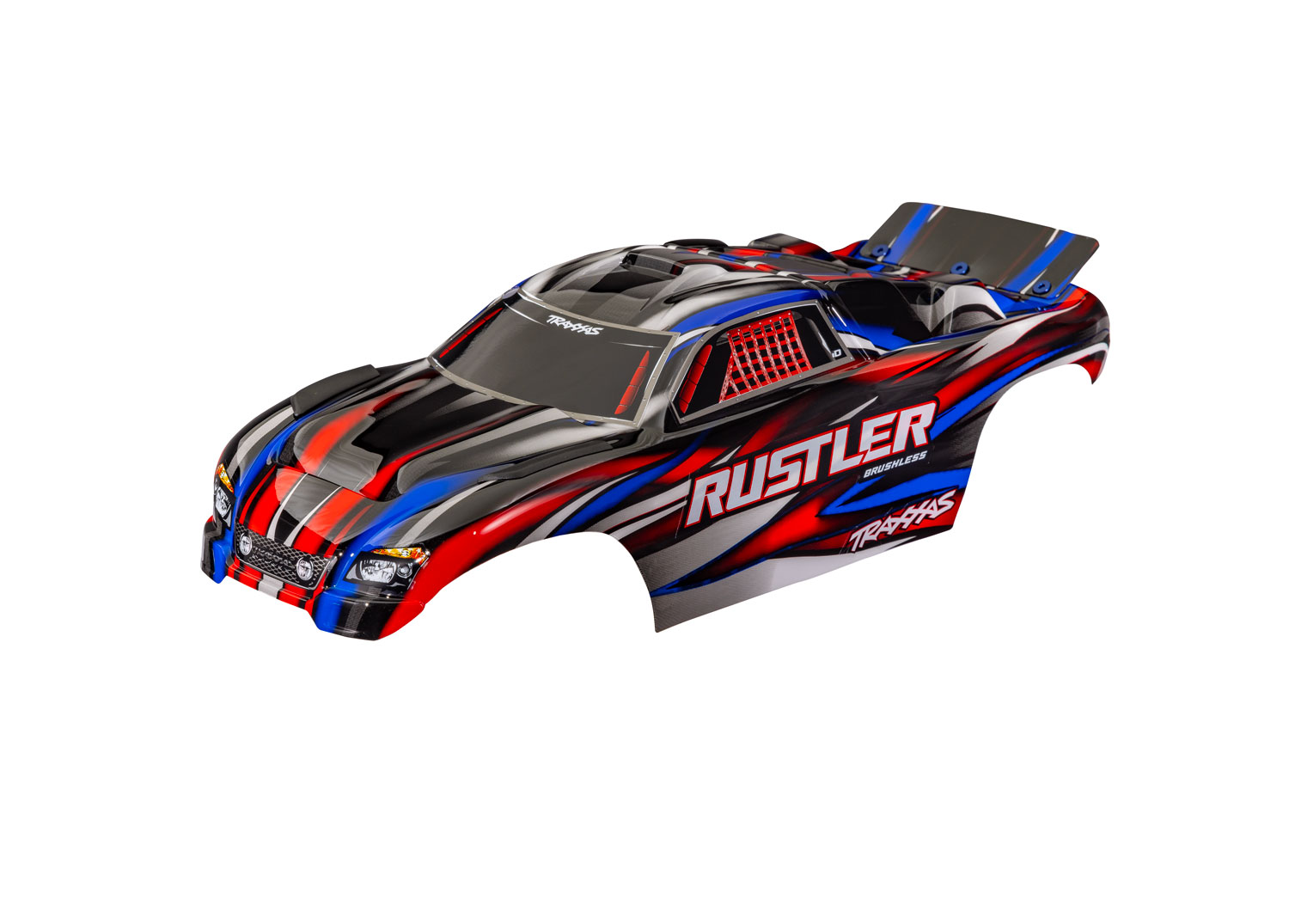 Rustler 2WD Red Clipless Body