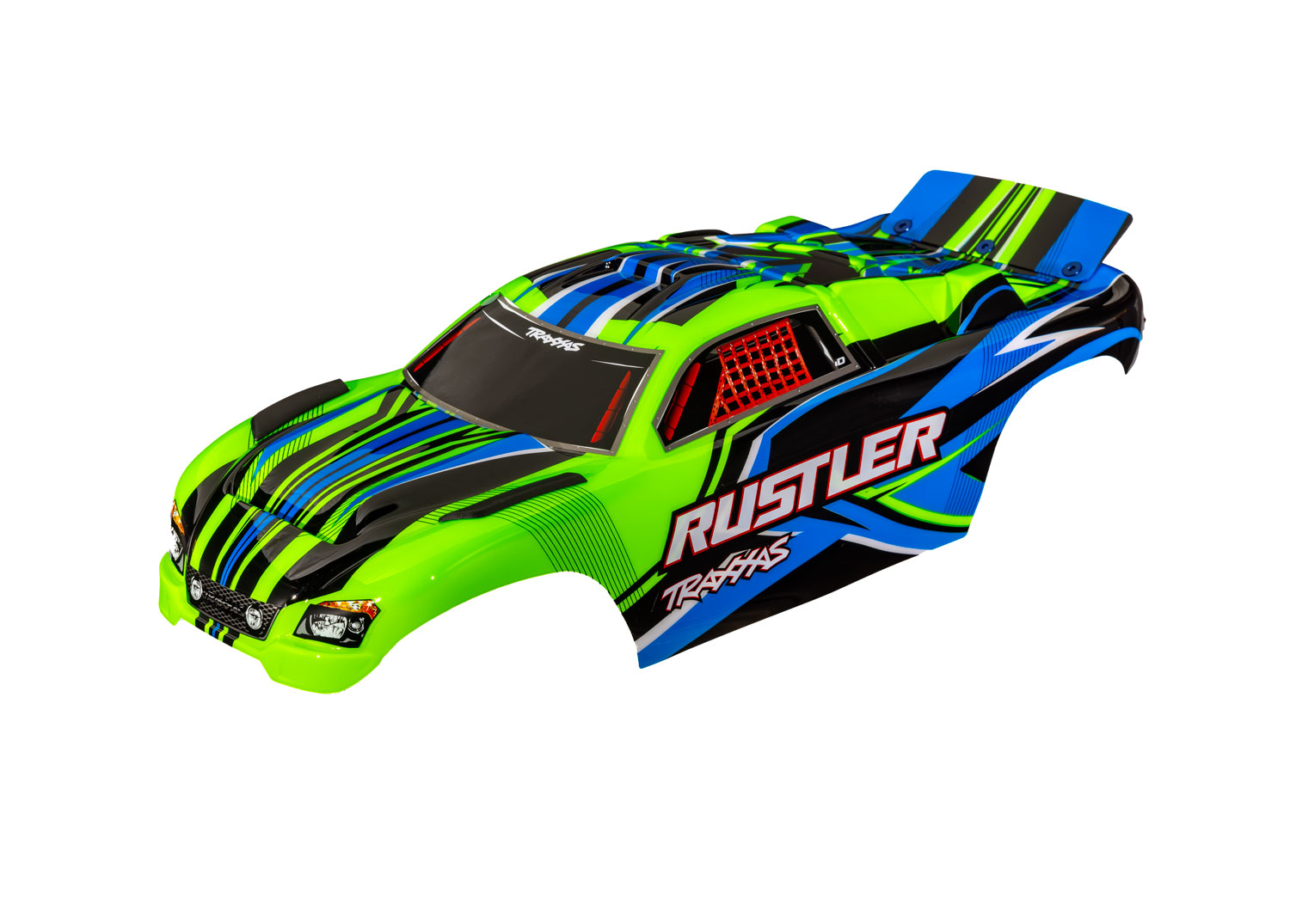Rustler 2WD Green Clipless Body
