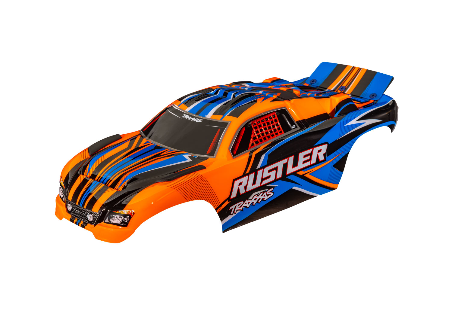 Rustler 2WD Orange Clipless Body