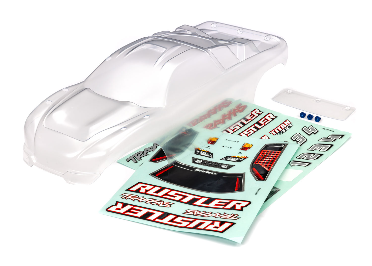 Rustler 2WD Clear Clipless Body Rustler 2WD Clear Clipless Body