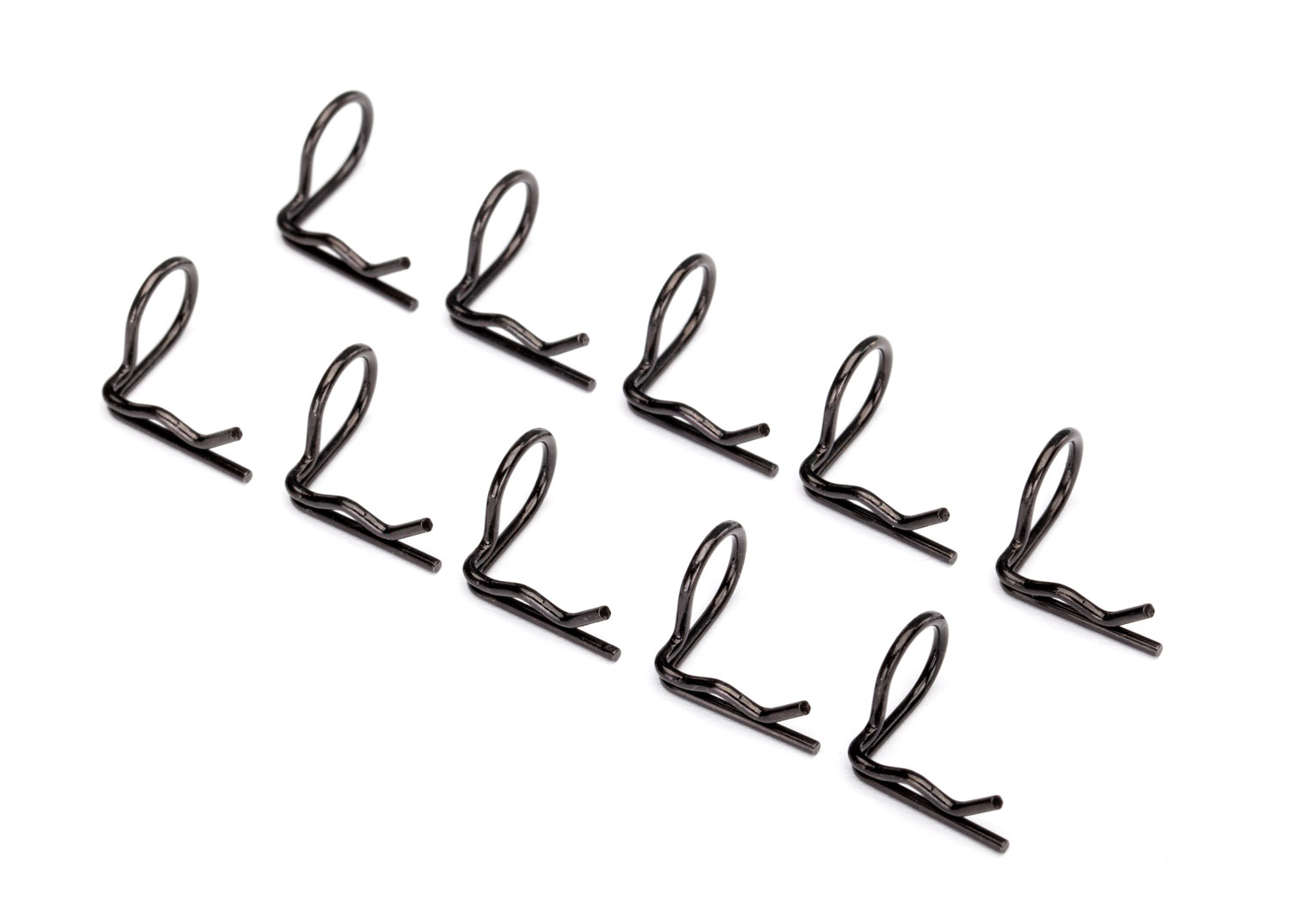 Black 90-Degree Body Clips (10)