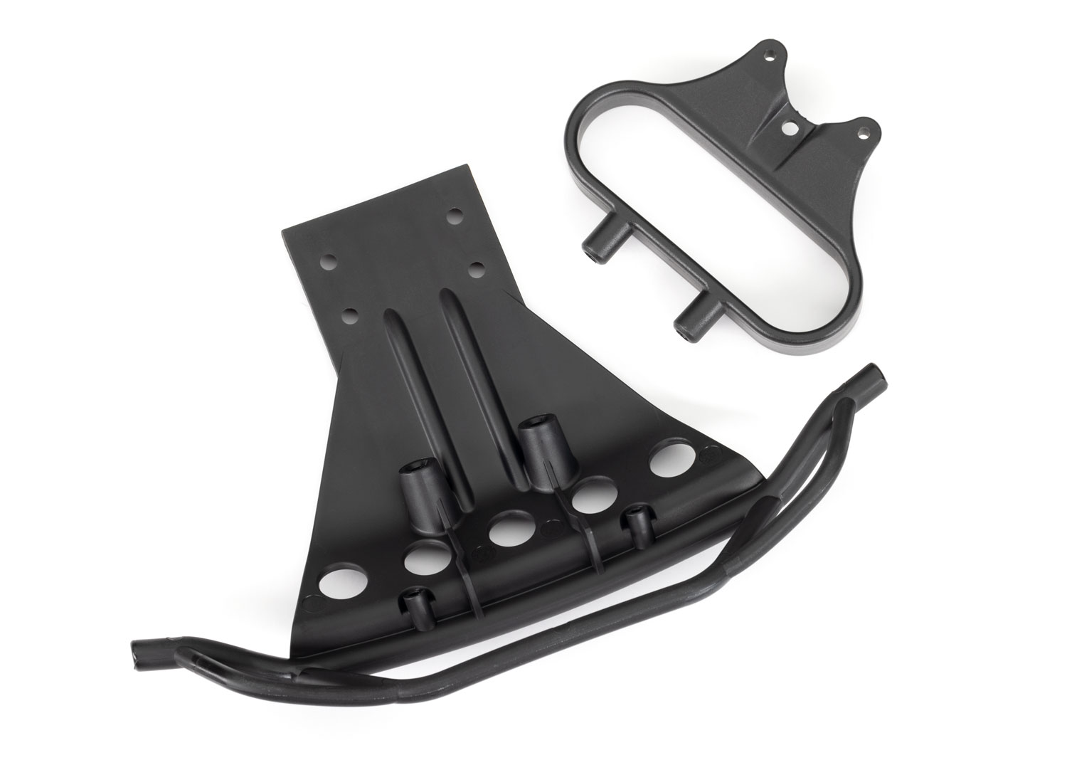 Slash 2WD Black Front LED Bumper with Mount
