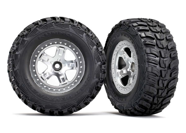 SCT Satin Chrome Wheels & Kumho Tires (2)