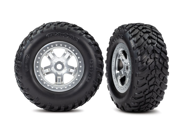 SCT Satin Chrome Wheels & Off-Road Tires (2)