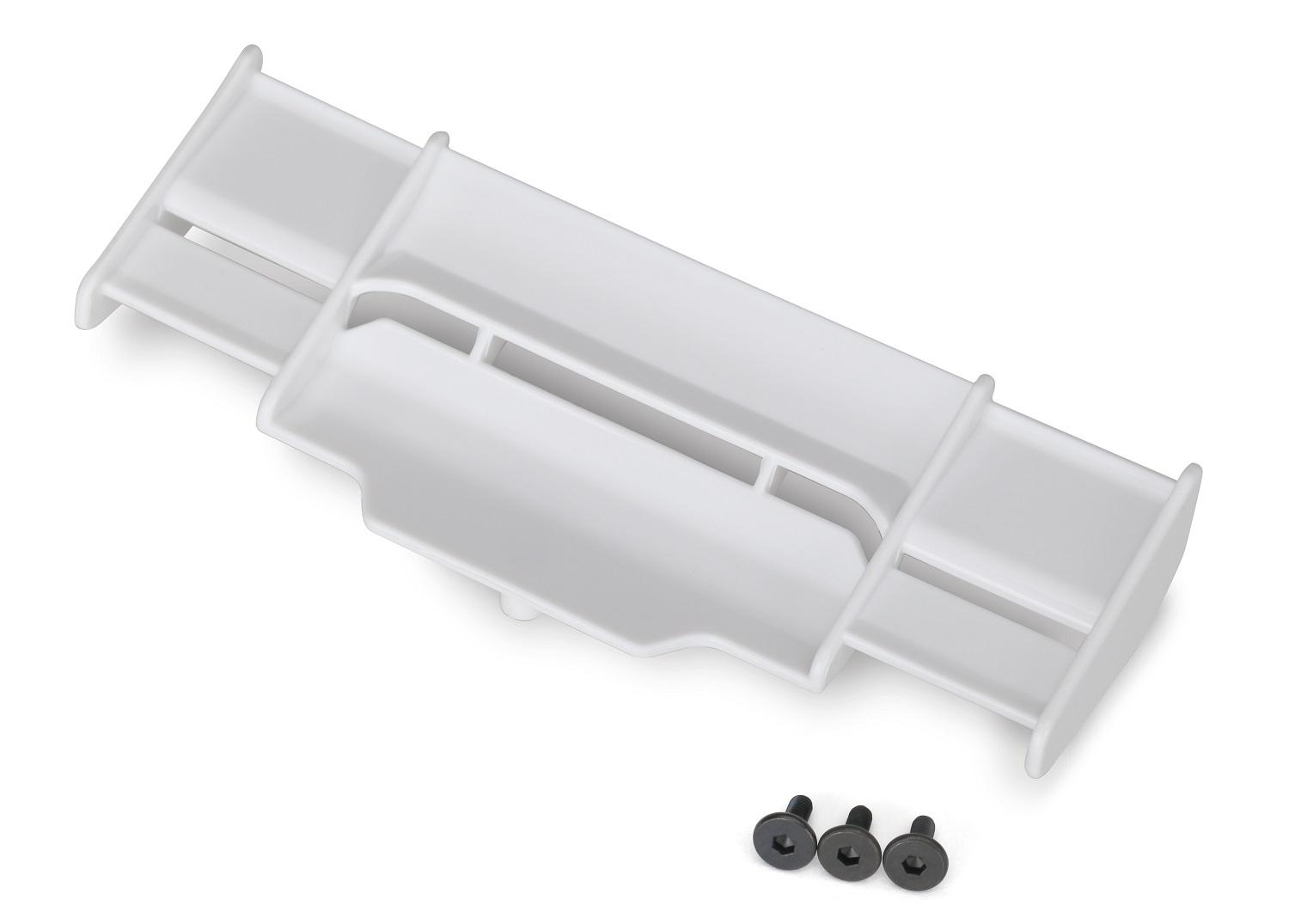 Rustler 4X4 White Rear Wing with Screws