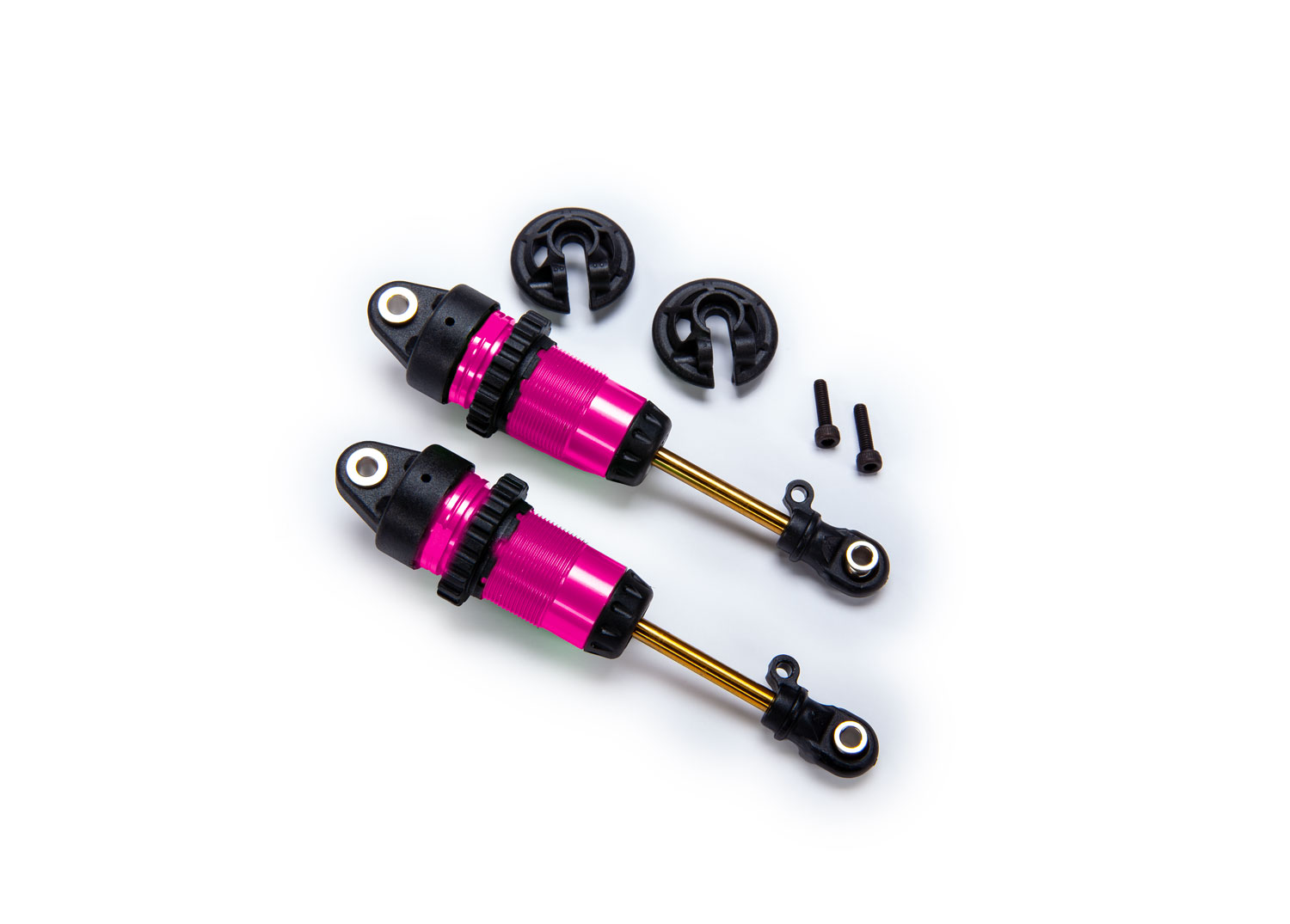 1/10 Pink Aluminum Long GTR Shocks (2) 1/10 Pink Aluminum Long GTR Shocks (2)