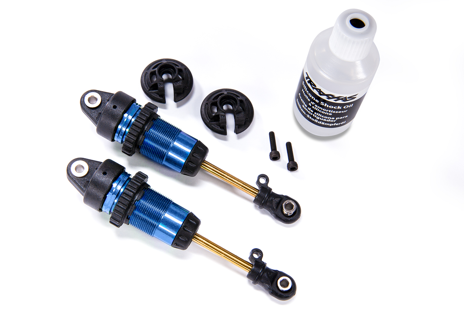 1/10 Blue Aluminum Long GTR Shocks (2) 1/10 Blue Aluminum Long GTR Shocks (2)