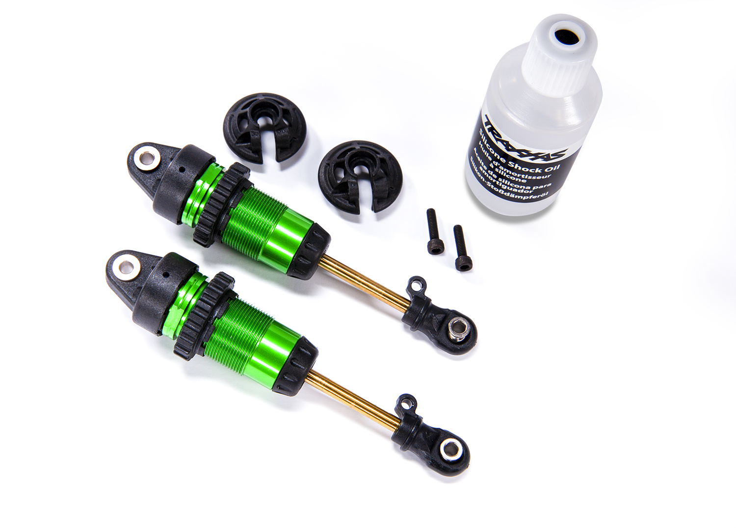 1/10 Green Aluminum Long GTR Shocks (2) 1/10 Green Aluminum Long GTR Shocks (2)