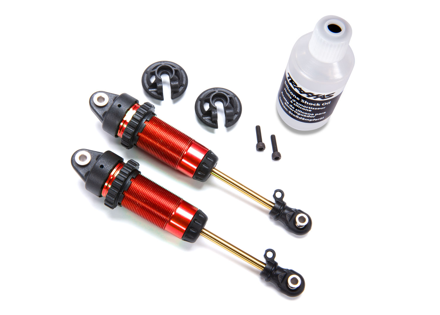 1/10 Red Aluminum XX-Long GTR Shocks (2)