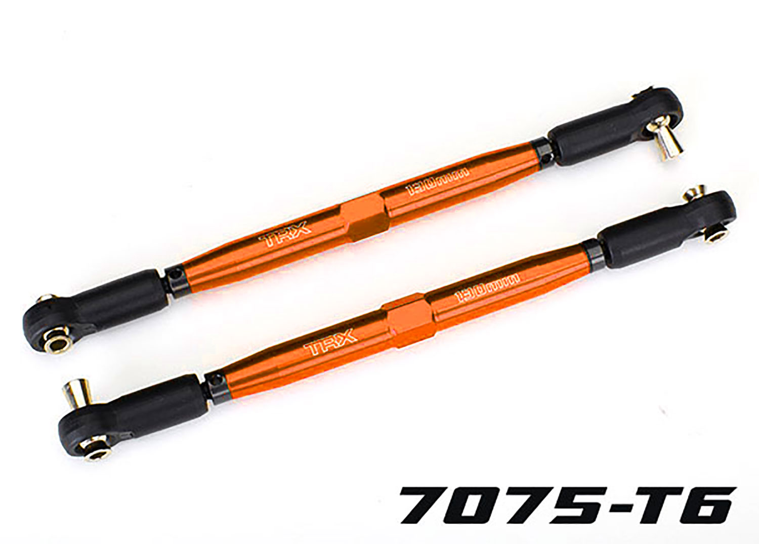 TUBES 157 mm Orange Aluminum Toe Links (2)