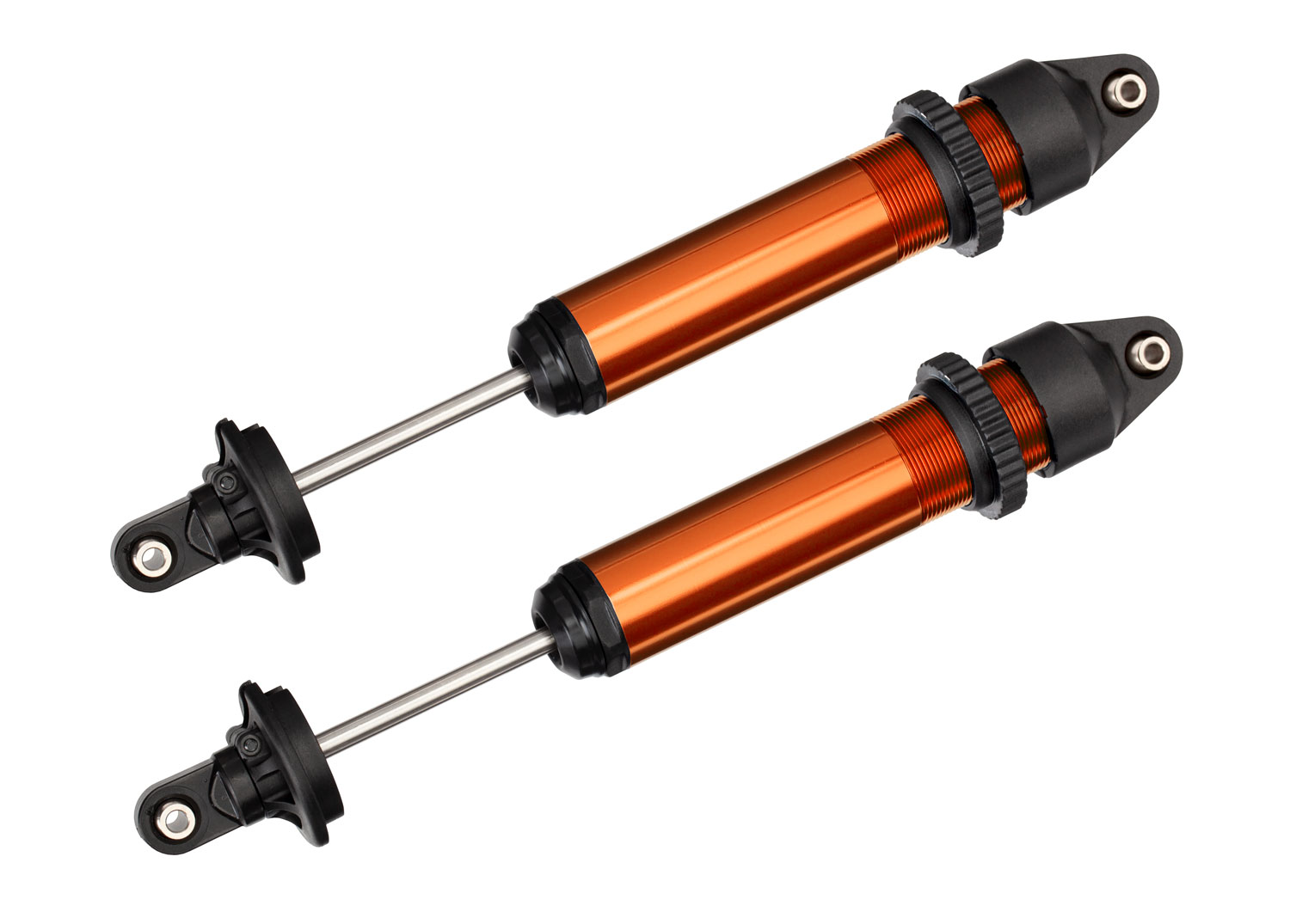 Orange Aluminum Long GTX Shocks (2) Orange Aluminum Long GTX Shocks (2)