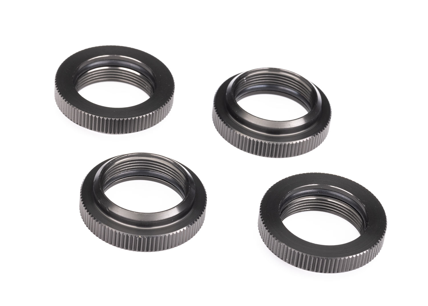 Gray Aluminum GTX Shock Spring Retainers (4) Gray Aluminum GTX Shock Spring Retainers (4)