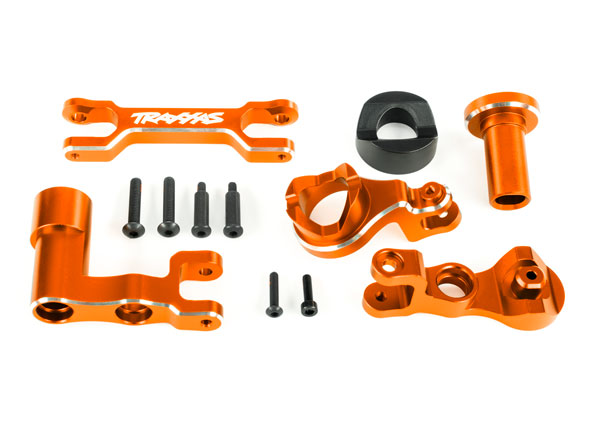 X-Series Orange Aluminum Steering Bellcrank Assembly