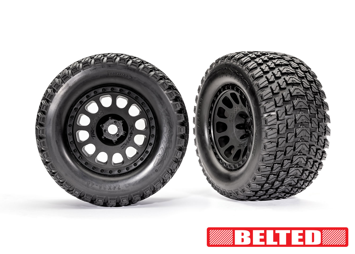 XRT Blk Chrm Wheels w/ Belted Gravix Race Tires (L&R)