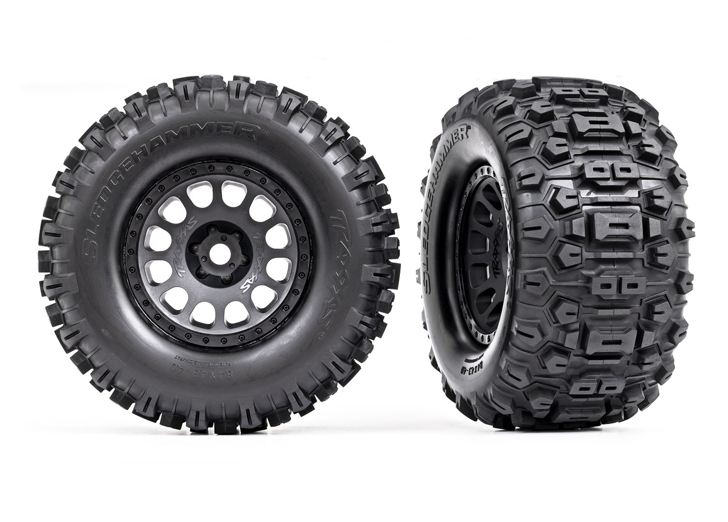 XRT Matte Black Wheels w/ Sledgehammer Tires (L&R)