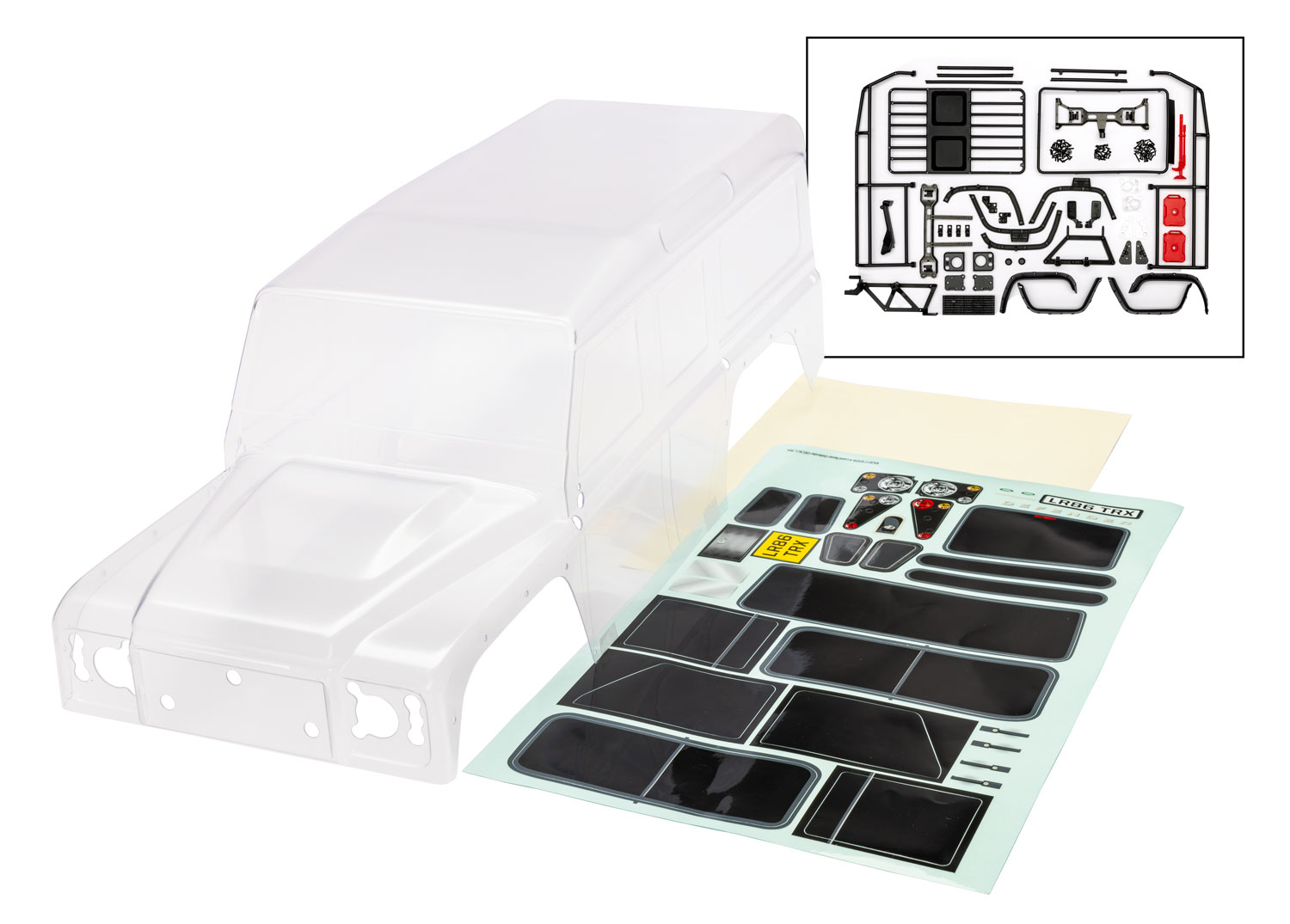 TRX-4 Land Rover Defender Clipless Clear Body