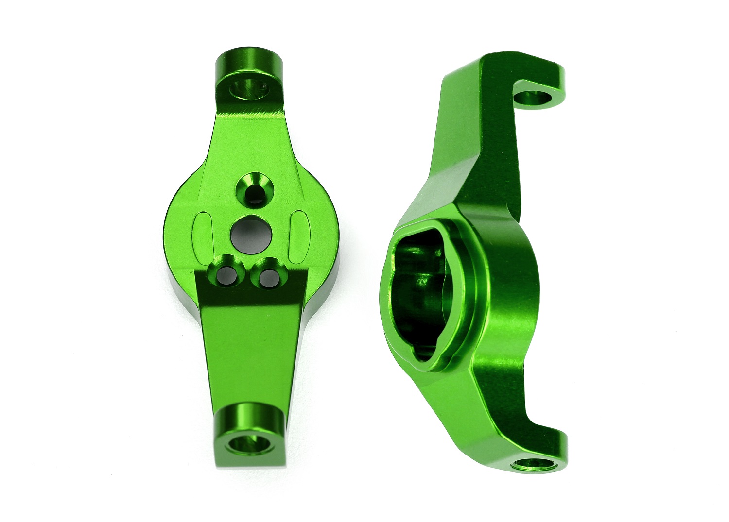 Green Aluminum Caster Blocks (L&R)