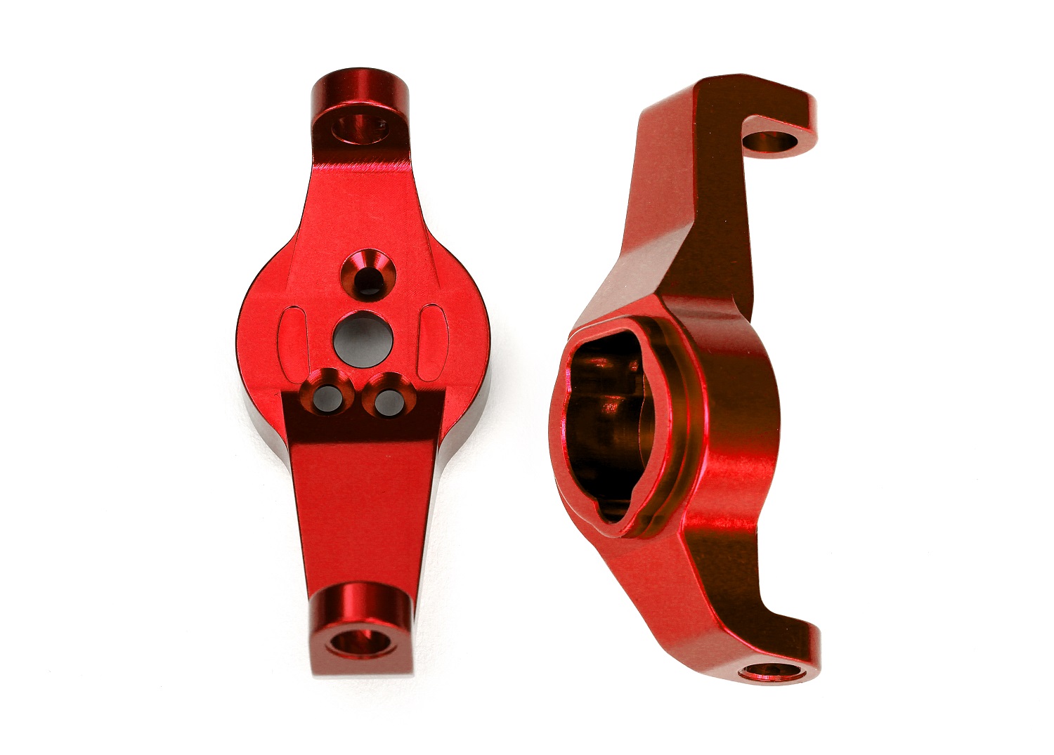 Red Aluminum Caster Blocks (L&R)