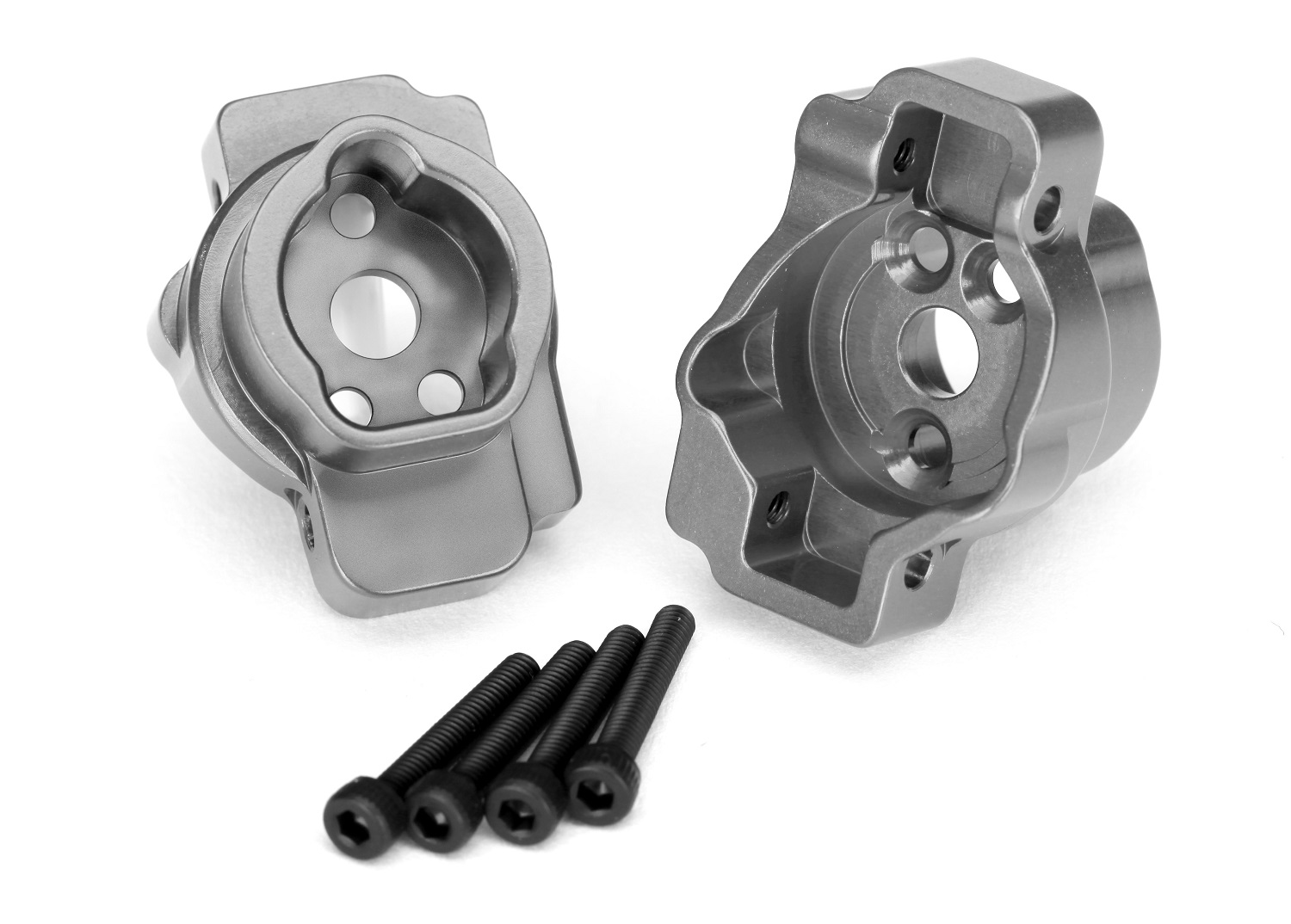 Gray Aluminum Rear Portal Axle Mounts (L&R)