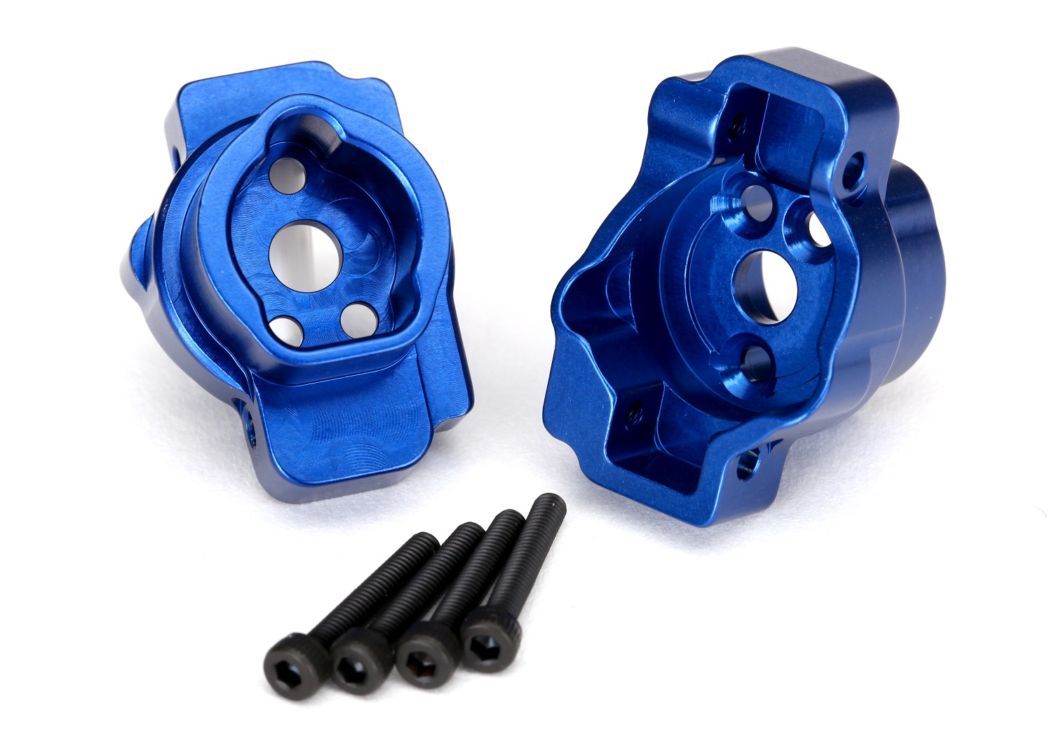 Blue Aluminum Rear Portal Axle Mounts (L&R)