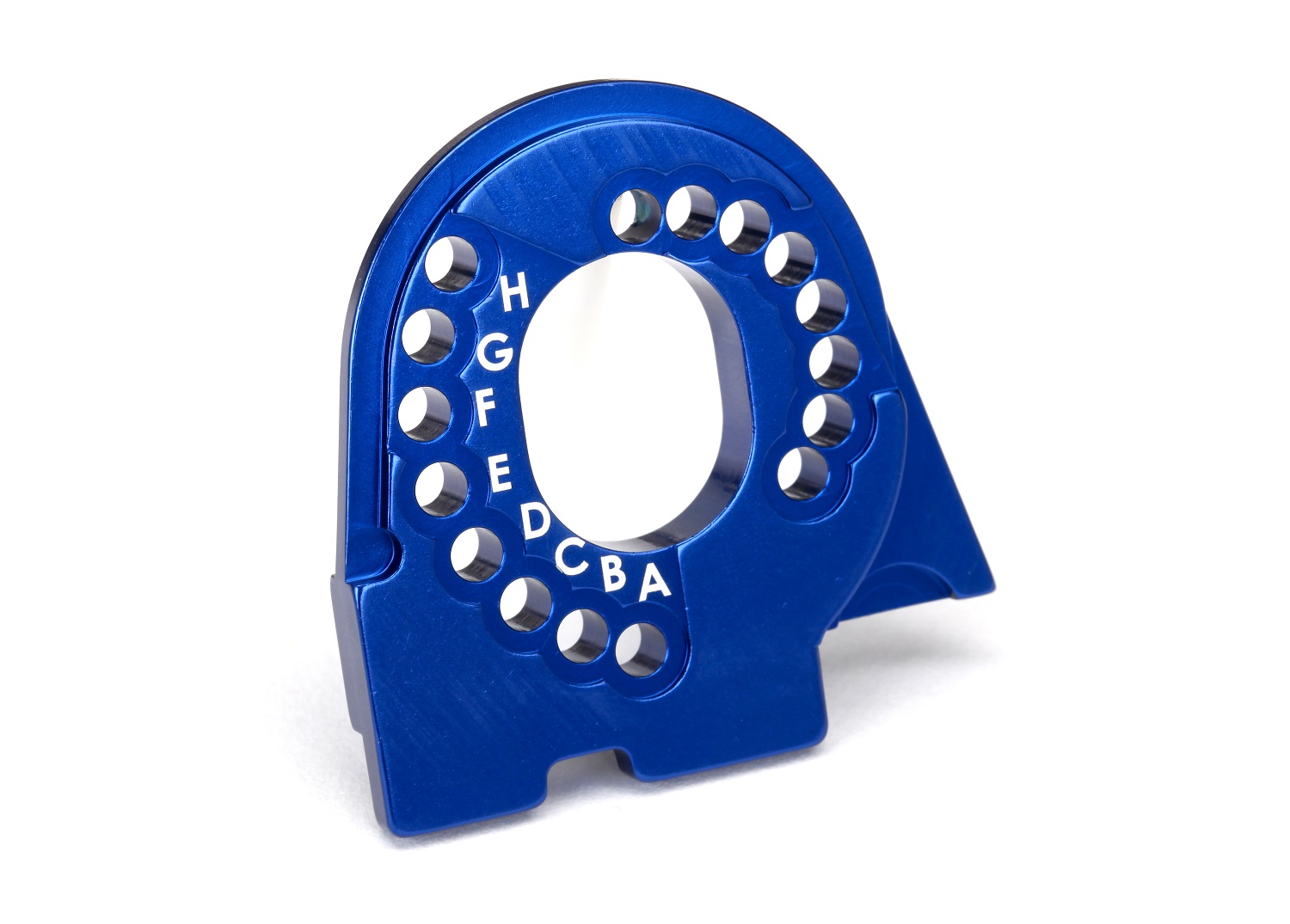 Blue Aluminum Motor Mount Plate