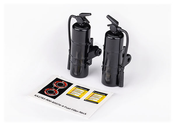 Replica Black Fire Extinguishers with Decals (2)