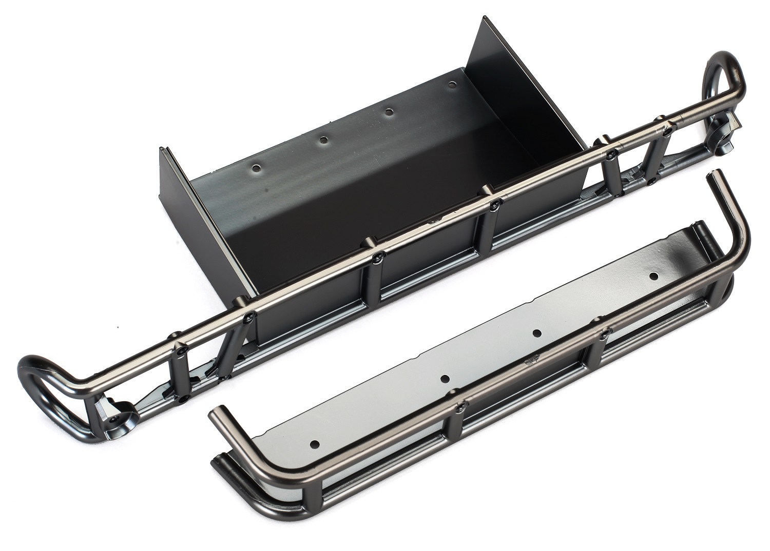 Satin Black Chrome Rear Bumper w/ Extension