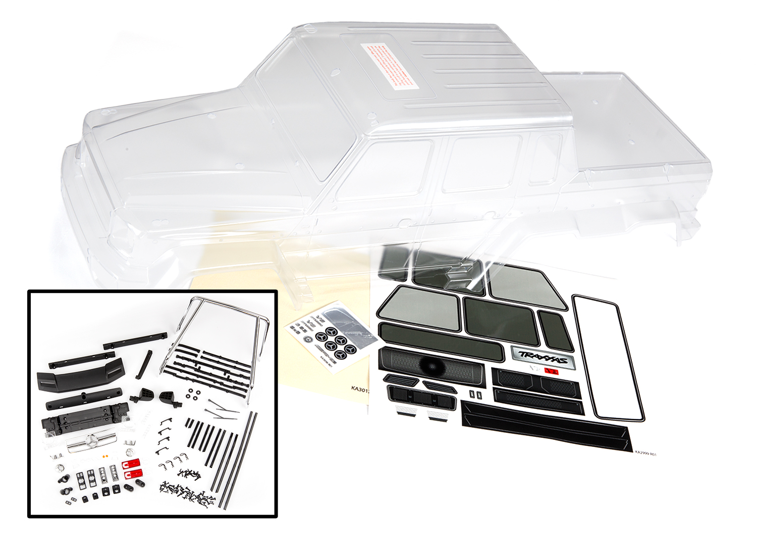 TRX-4 Mercedes-Benz G 63 AMG 6x6 Clear Body