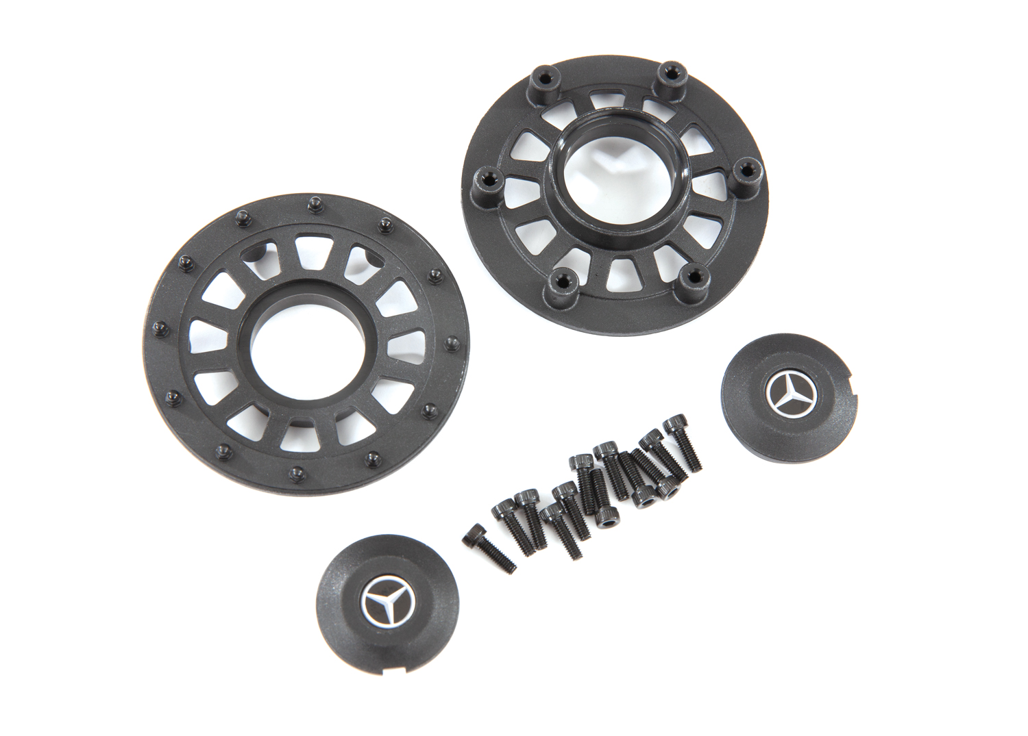 TRX-6 Mercedes-Benz Center Caps & Rings (2) TRX-6 Mercedes-Benz Center Caps & Rings (2)