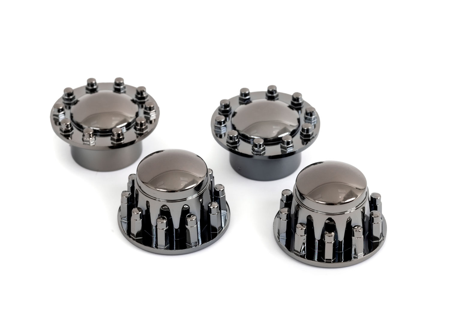 TRX-6 Big Rig Black Chrome Center Caps (4)