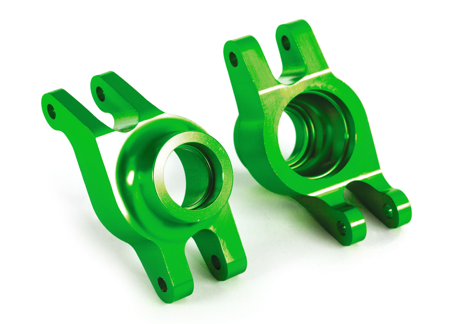 Green Aluminum Stub Axle Carriers (L&R)