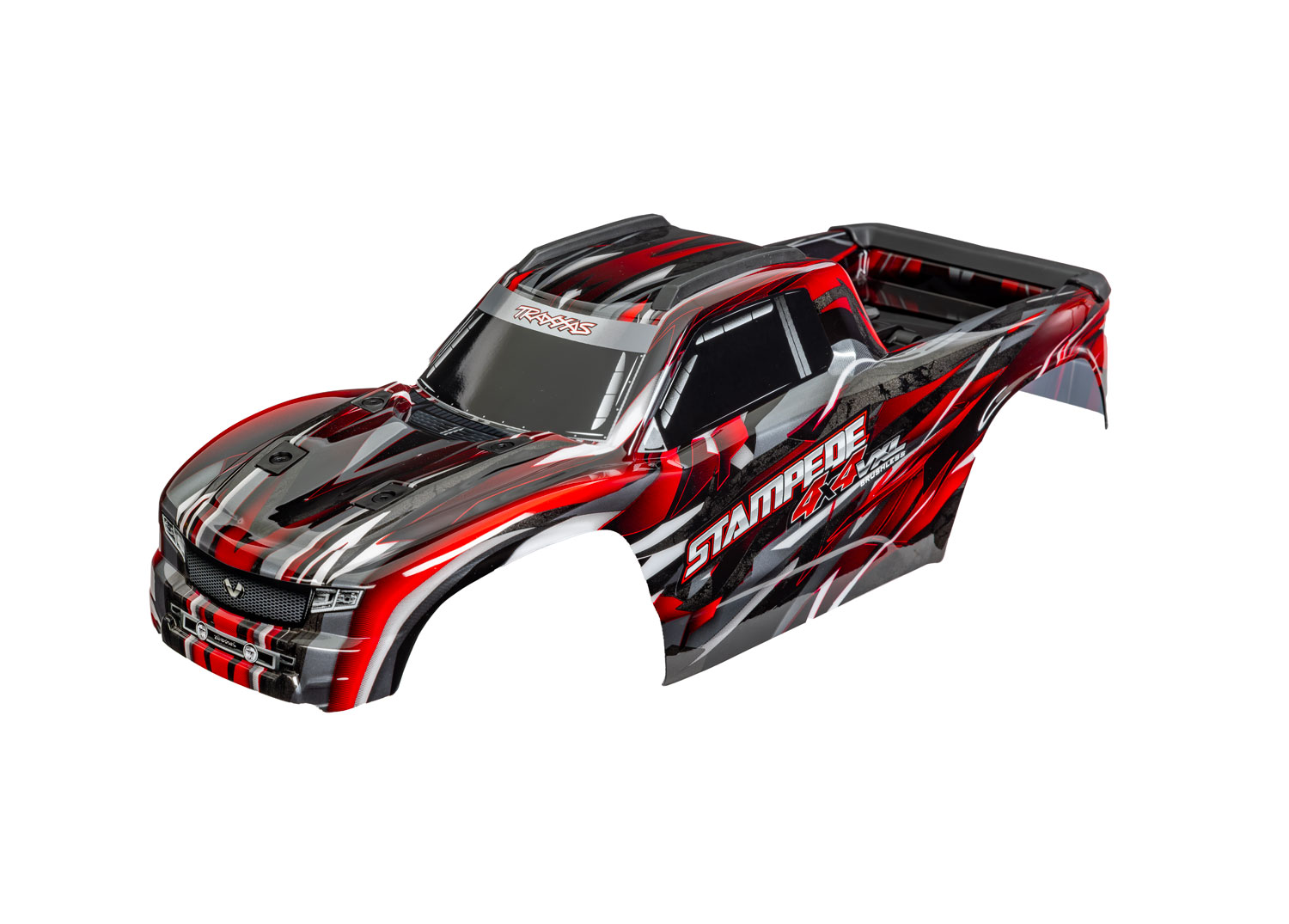 Stampede 4X4 VXL Red Clipless Body